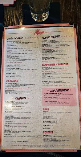 Menu Toro Loco - 2
