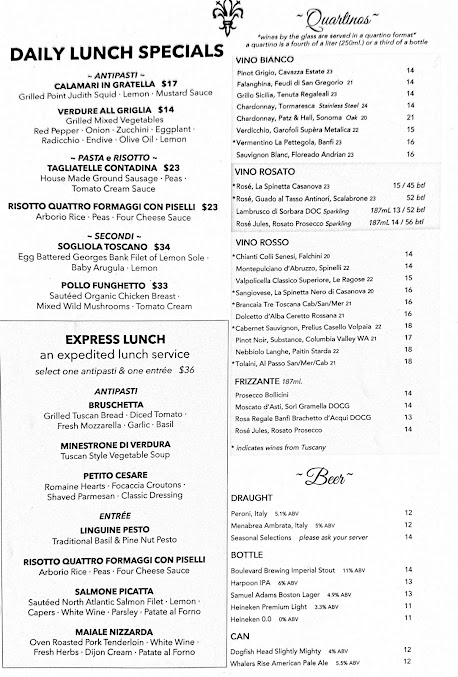 Menu Toscano Harvard Square - 9