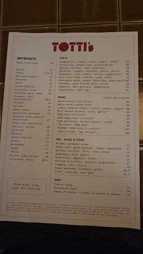 Menu Totti's Rozelle - 5