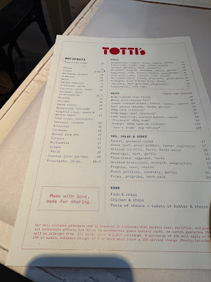 Menu Totti's Rozelle - 8