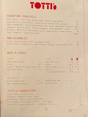 Menu Totti’s - 1