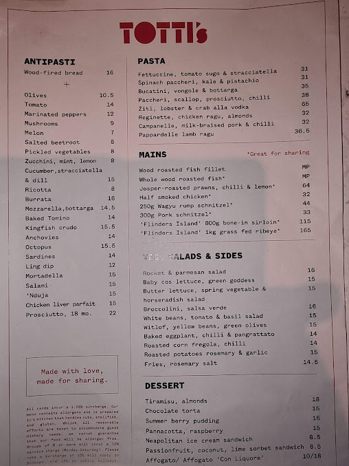Menu Totti’s - 3