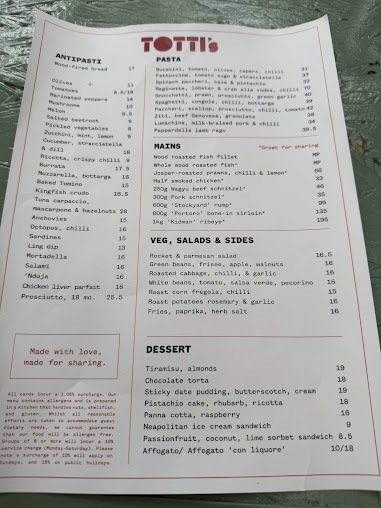 Menu Totti’s - 7