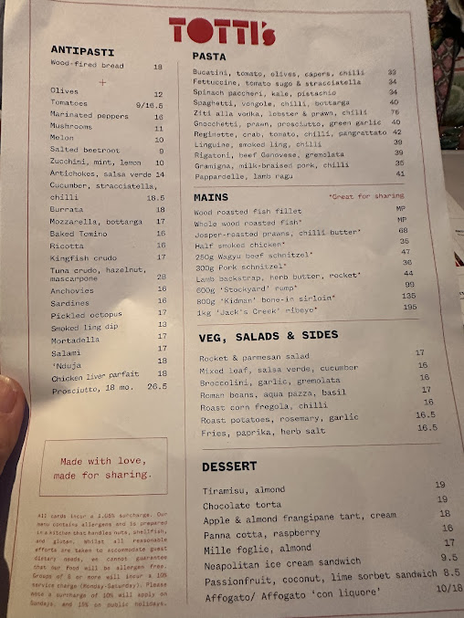 Menu Totti’s - 9