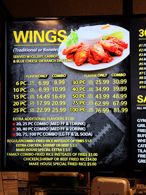 Menu Touchdown Wings - 2