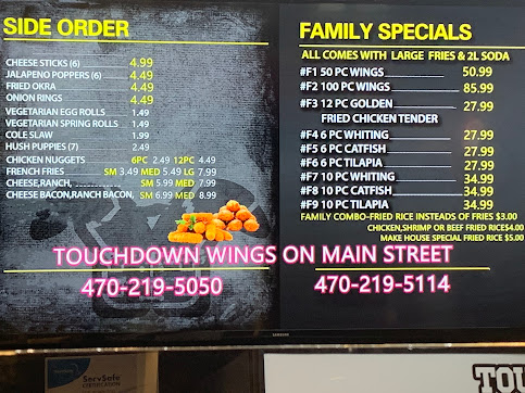 Menu Touchdown Wings - 3