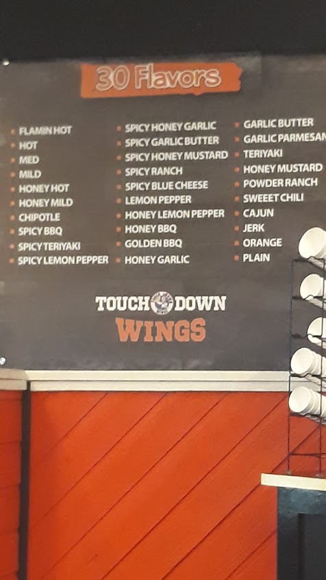 Menu Touchdown Wings - 5