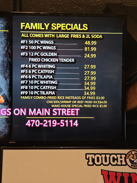 Menu Touchdown Wings - 6