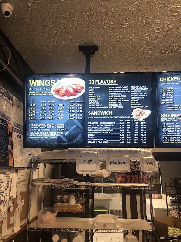 Menu Touchdown Wings - 8