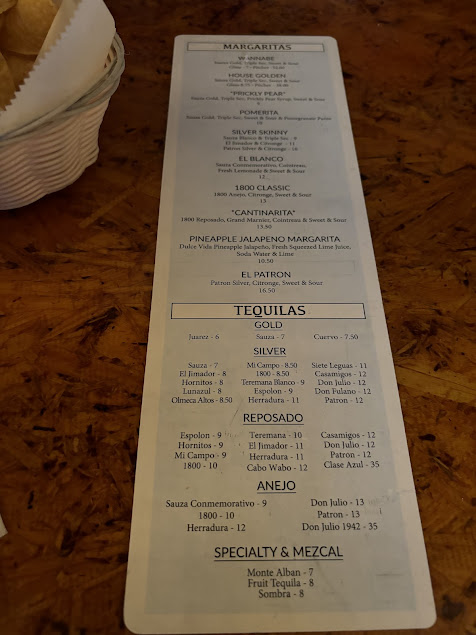 Menu Tower 7 Baja Mexican Grill - 1