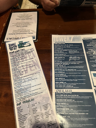Menu Tower 7 Baja Mexican Grill - 4