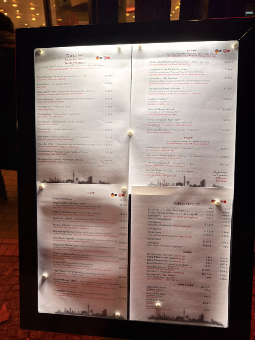 Menu Tra Di Noi - 1