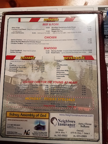 Menu Trackside Dining - 2