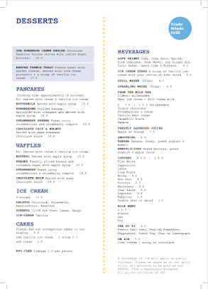Menu Tradewinds - 7