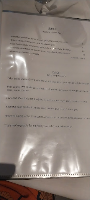 Menu Trappers Modern French-Australian Restaurant - 0