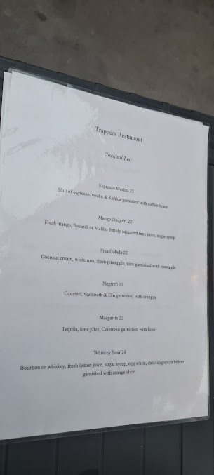 Menu Trappers Modern French-Australian Restaurant - 1