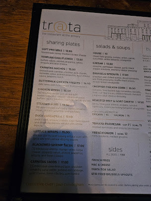 Menu Trata: The Restaurant At The Armory - 1