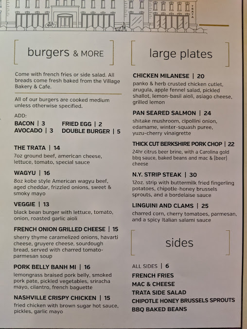 Menu Trata: The Restaurant At The Armory - 5