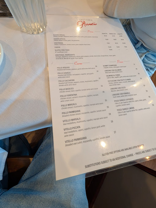 Menu Trattoria Oliverii - 8