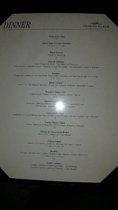 Menu Trinity Place Restaurant And Bar - 7