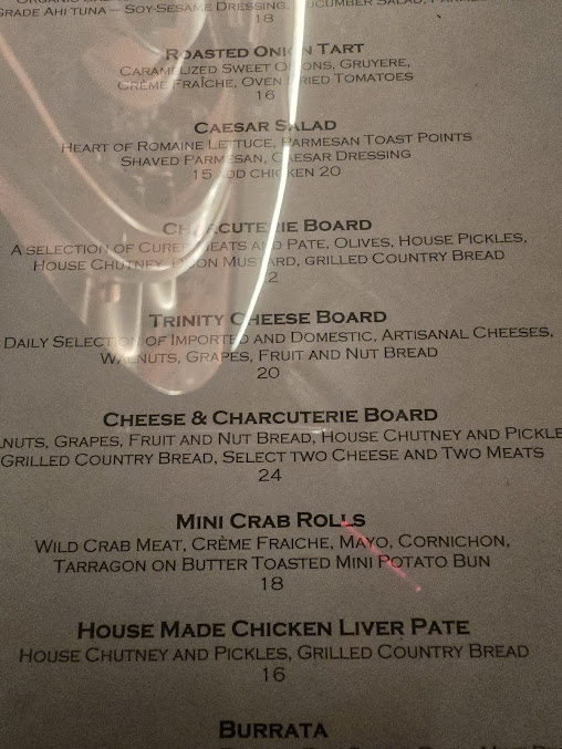 Menu Trinity Place Restaurant And Bar - 9