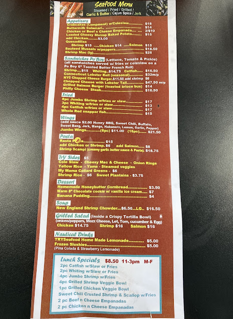 Menu Tryseafood Grill Cary - 3