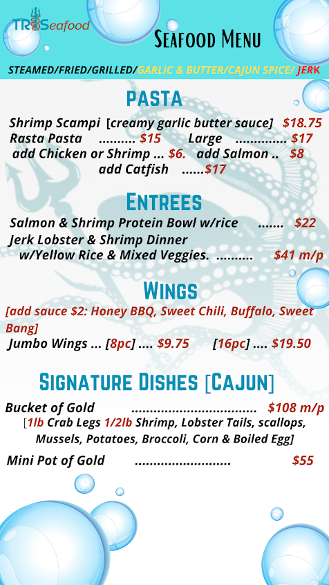 Menu Tryseafood Grill Cary - 9