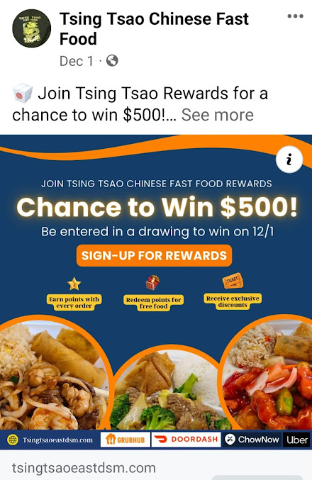 Menu Tsing Tsao Chinese Fast Food - 2