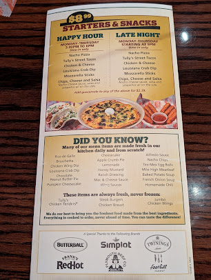 Menu Tully's Good Times Erie Blvd. - 5