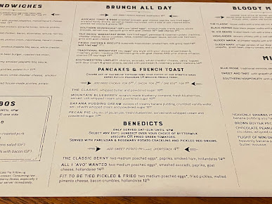 Menu Tupelo Honey Southern Kitchen & Bar - 3