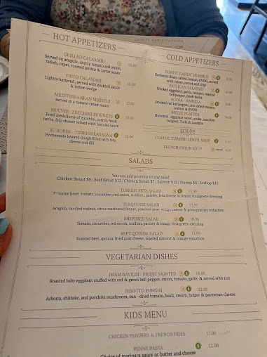 Menu Turquoise Cafe & Restaurant - 1