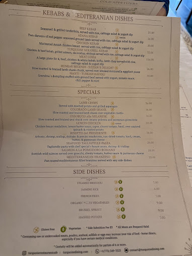 Menu Turquoise Cafe & Restaurant - 8