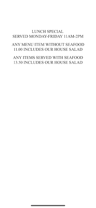 Menu Tuscan Blu | Italian Restaurant - 7