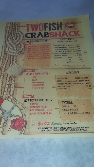 Menu Two Fish Crab Shack - 0