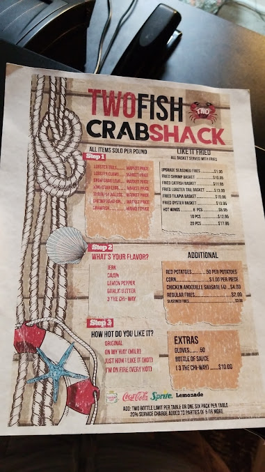 Menu Two Fish Crab Shack - 4