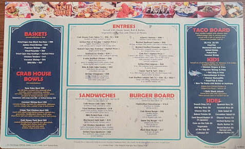 Menu Two Mile Crab House & Crush Bar - 1
