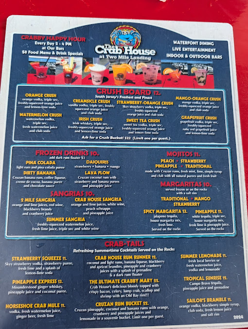 Menu Two Mile Crab House & Crush Bar - 9