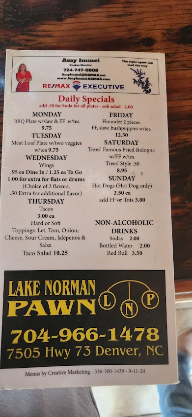 Menu Two Trees Sports Bar Grill - 2