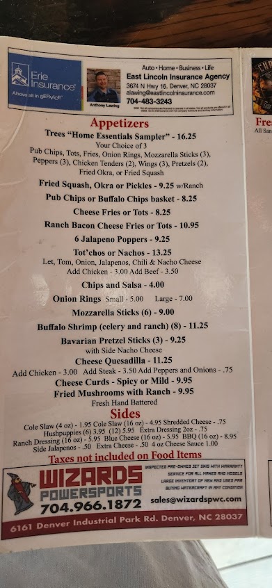 Menu Two Trees Sports Bar Grill - 3