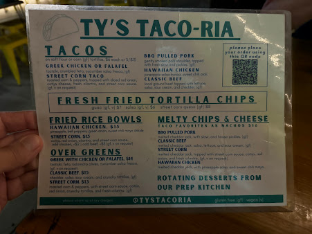 Menu Ty's Taco-Ria West End - 0
