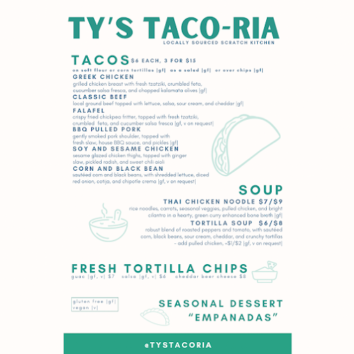 Menu Ty's Taco-Ria West End - 2