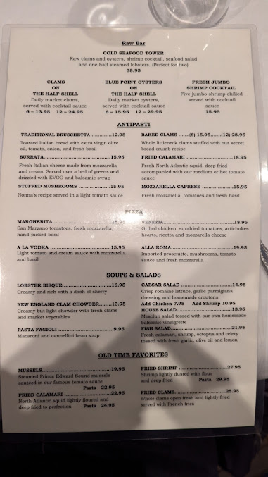 Menu Umbertos Clam House - 7
