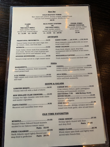 Menu Umbertos Clam House - 8