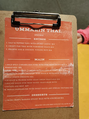 Menu Ummarin Thai Restaurant - 3