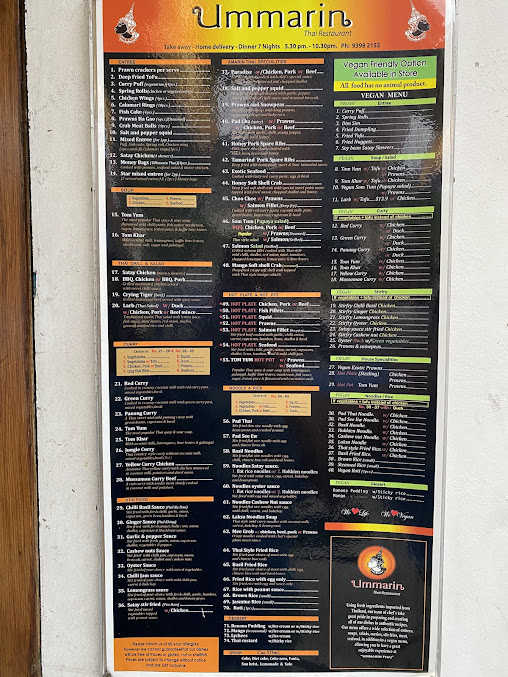 Menu Ummarin Thai Restaurant - 8