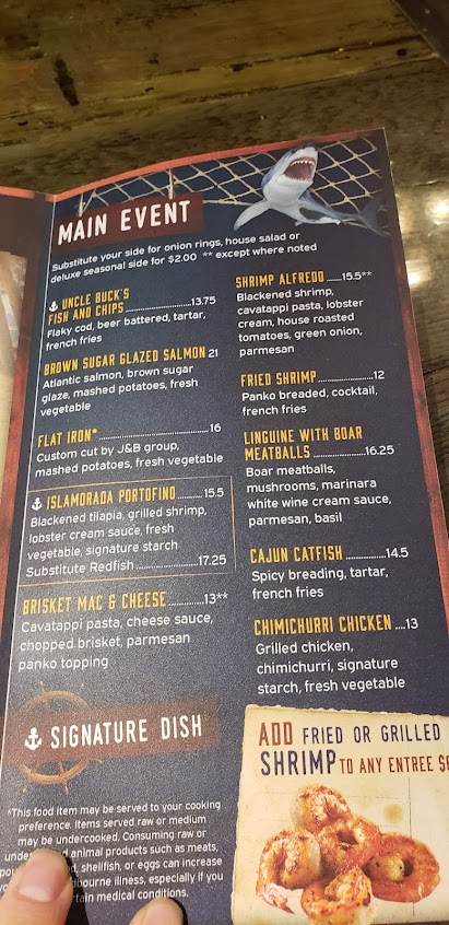 Menu Uncle Bucks Fish Bowl And Grill Bridgeport - 7