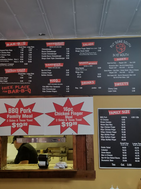Menu Uncle Shugs Bar B Q Place - 1