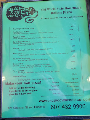 Menu Undercover Eggplant Co - 1