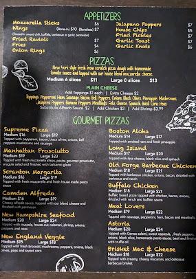 Menu Up North Pizzeria - 1