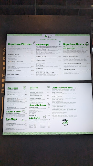 Menu Urban Olive Mediterranean - 2